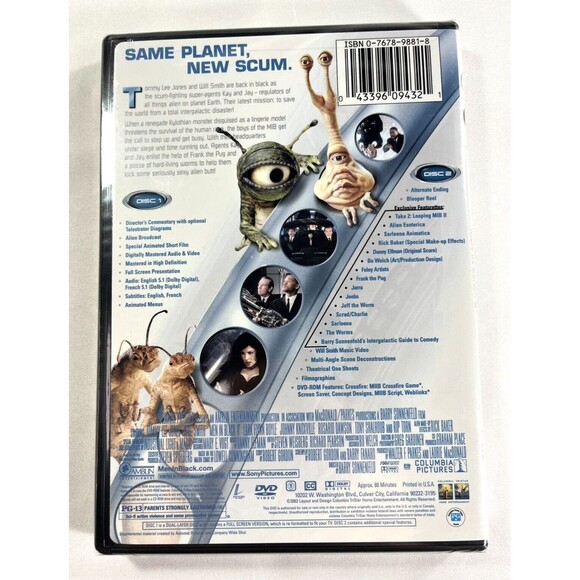 Men in Black II DVD 2002 2-Disc Set Special Edition Full Screen Factory Sealed - Picture 2 of 8